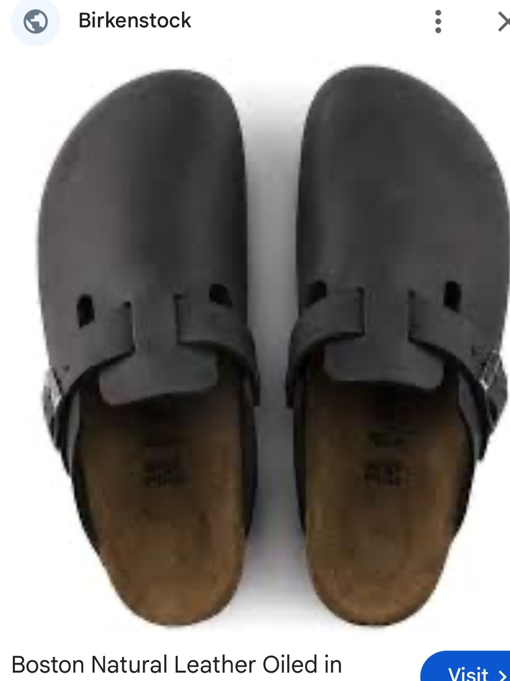 BIRKENSTOCK Boston Oiled Leather Blk Clog SZ 7/7.5 Or 38